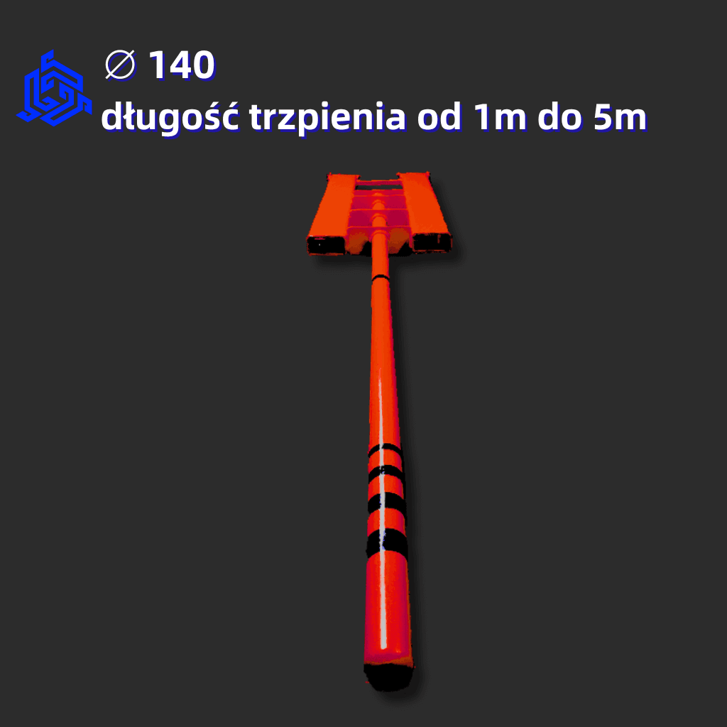 Ostroga do wózka widłowego do zwojów fi 140